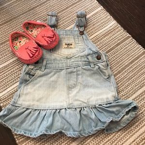 🌟Blue denim ruffle jumper dress🌟